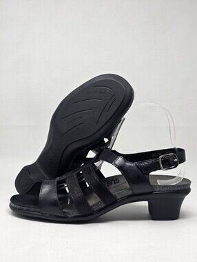SAS Allegro Black Slingback Women's Size 10 Narrow Sandals Pre-owned